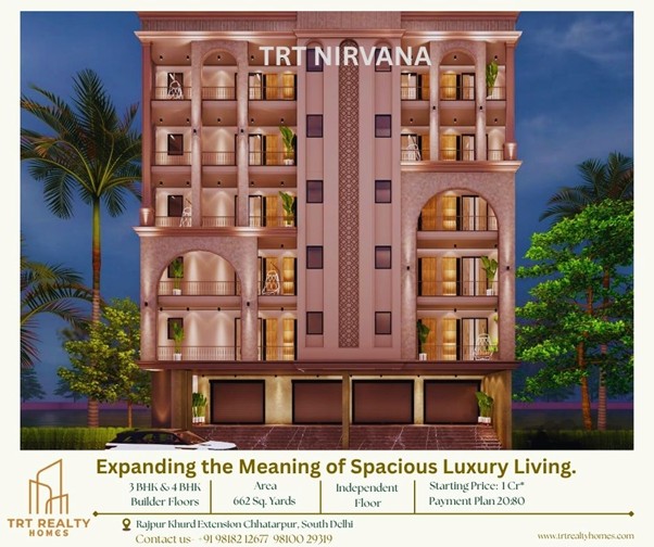 Premium 3&4BHK Flats in Chhatarpur, South Delhi – A Perfect Blend of Comfort & Luxury